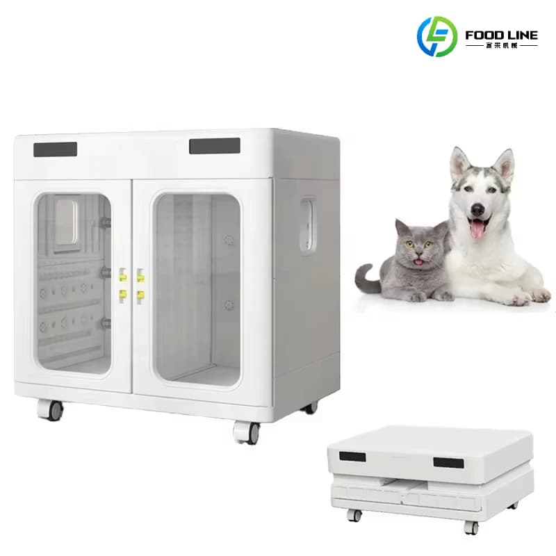 Large Capacity Pet Folding Dryer Box, Automatic Dog Dryer with Double Door, Large Drying Box, Custom Cans Smart Hair Dryer
