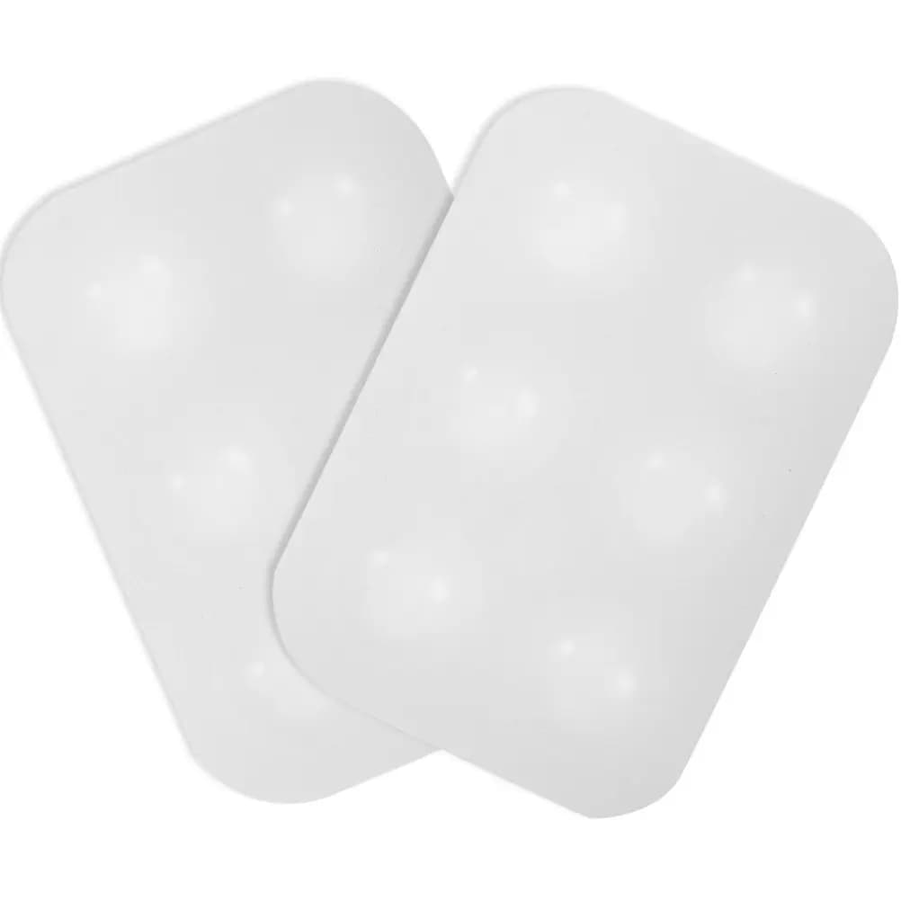2Pcs Reusable Silicone Watercolor Palettes Paint Mixing Plate for Acrylic Gouache Oil Painting Color Tray Portable Art Tool