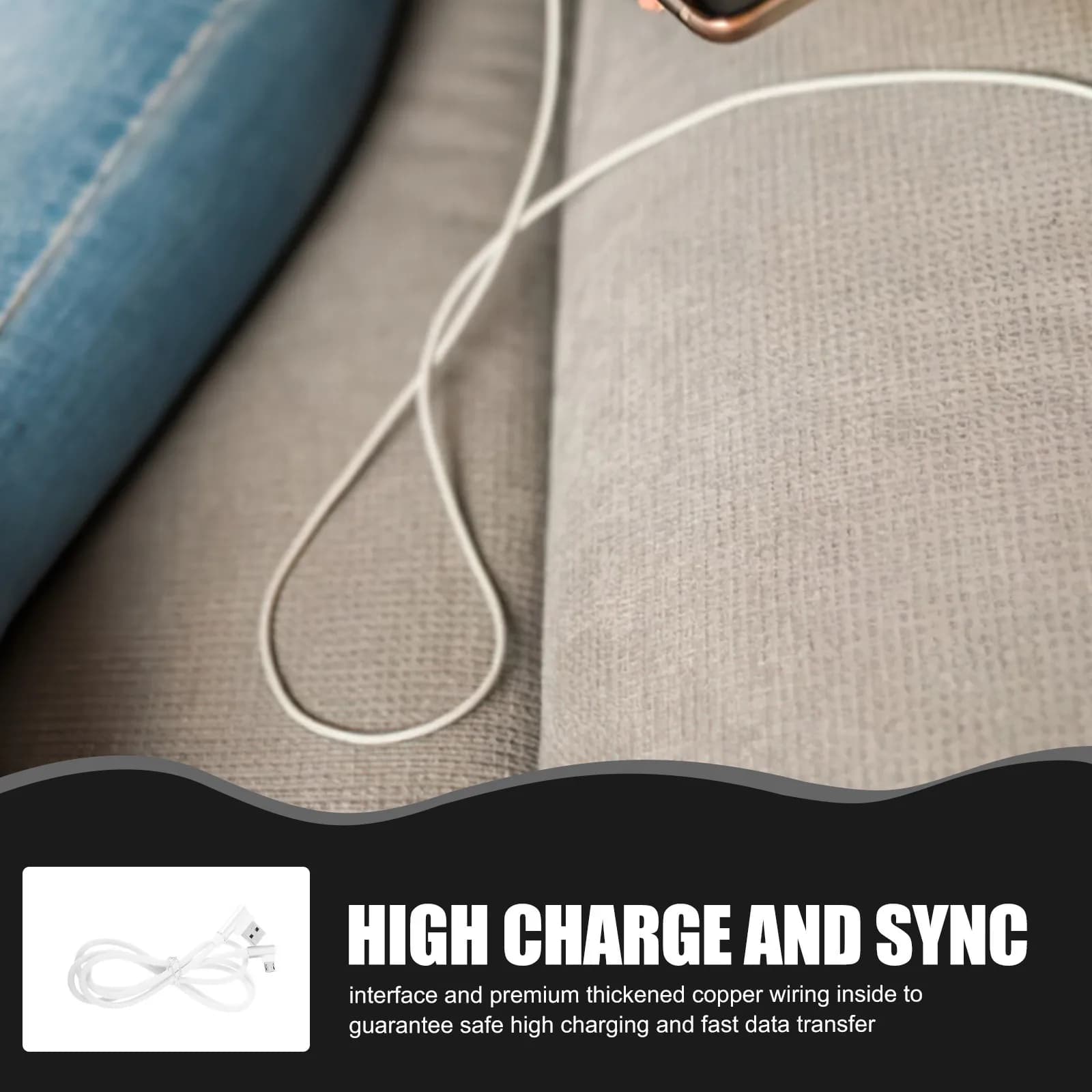 Cavo Micro USB da 1M Intrecciato con Interfaccia ad Angolo Retto, Ricarica Rapida e Sincronizzazione Dati per Telefono