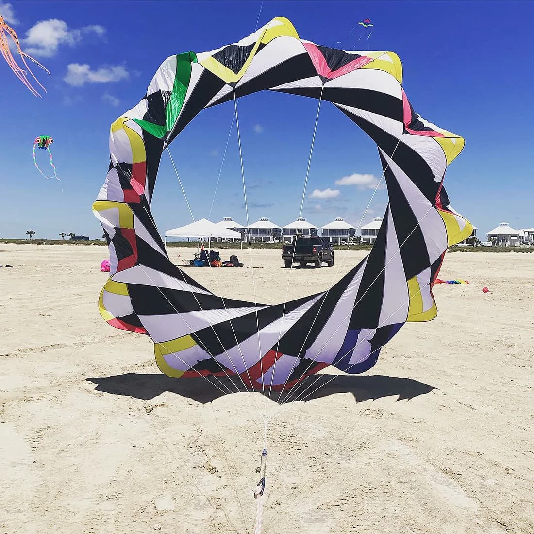 9KM 2m Snake Spinning Windsock Ring Clamps line Laundry Aquilone Soft Inflatable 40D Ripstop Nylon for Eagles Festival with Bag