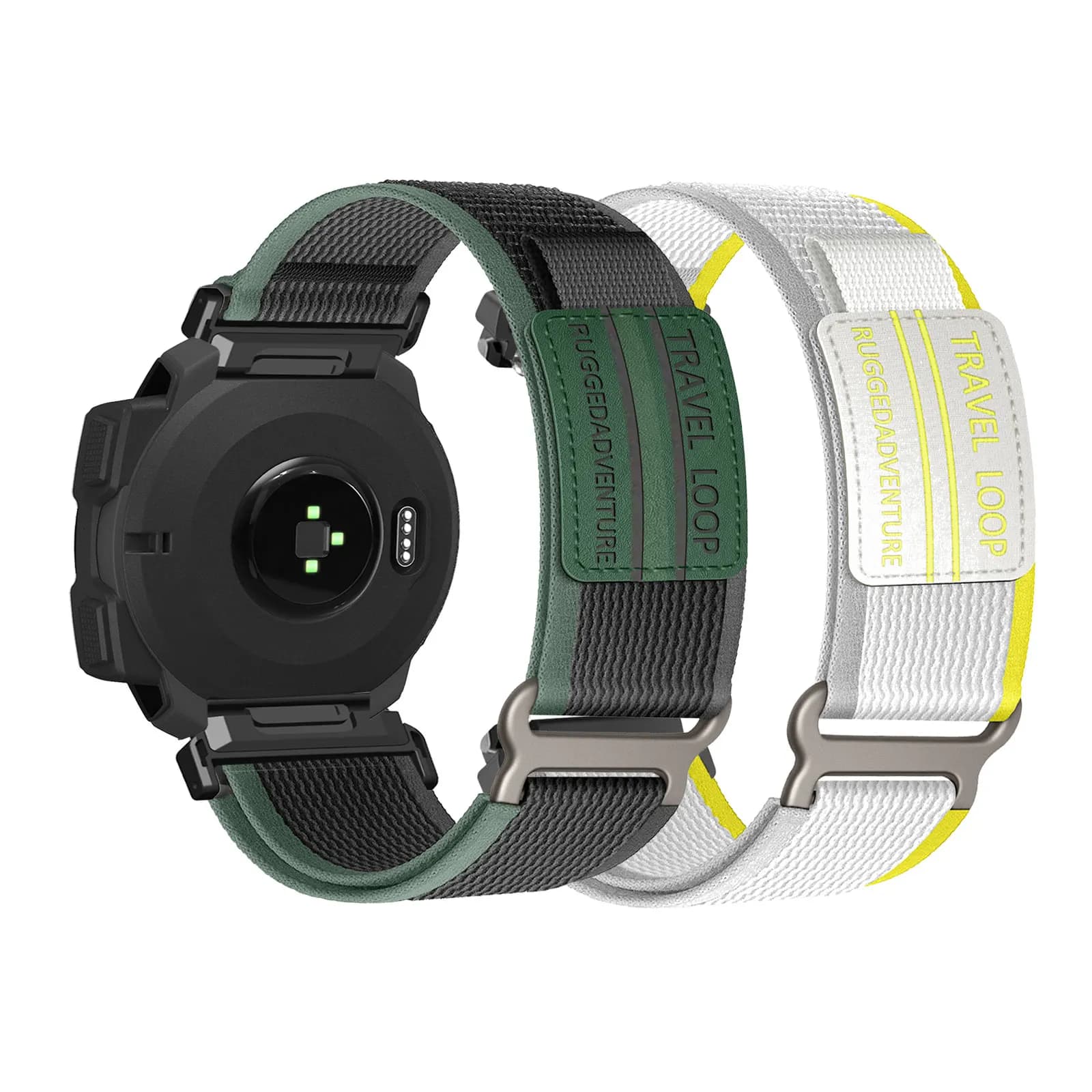 2 Pezzi Cinturini in Nylon con Velcro per Garmin Instinct/Instinct 2/Instinct Esports/Solar/2 Solar/Tide/2 Surf/Tactical/2 Tactical