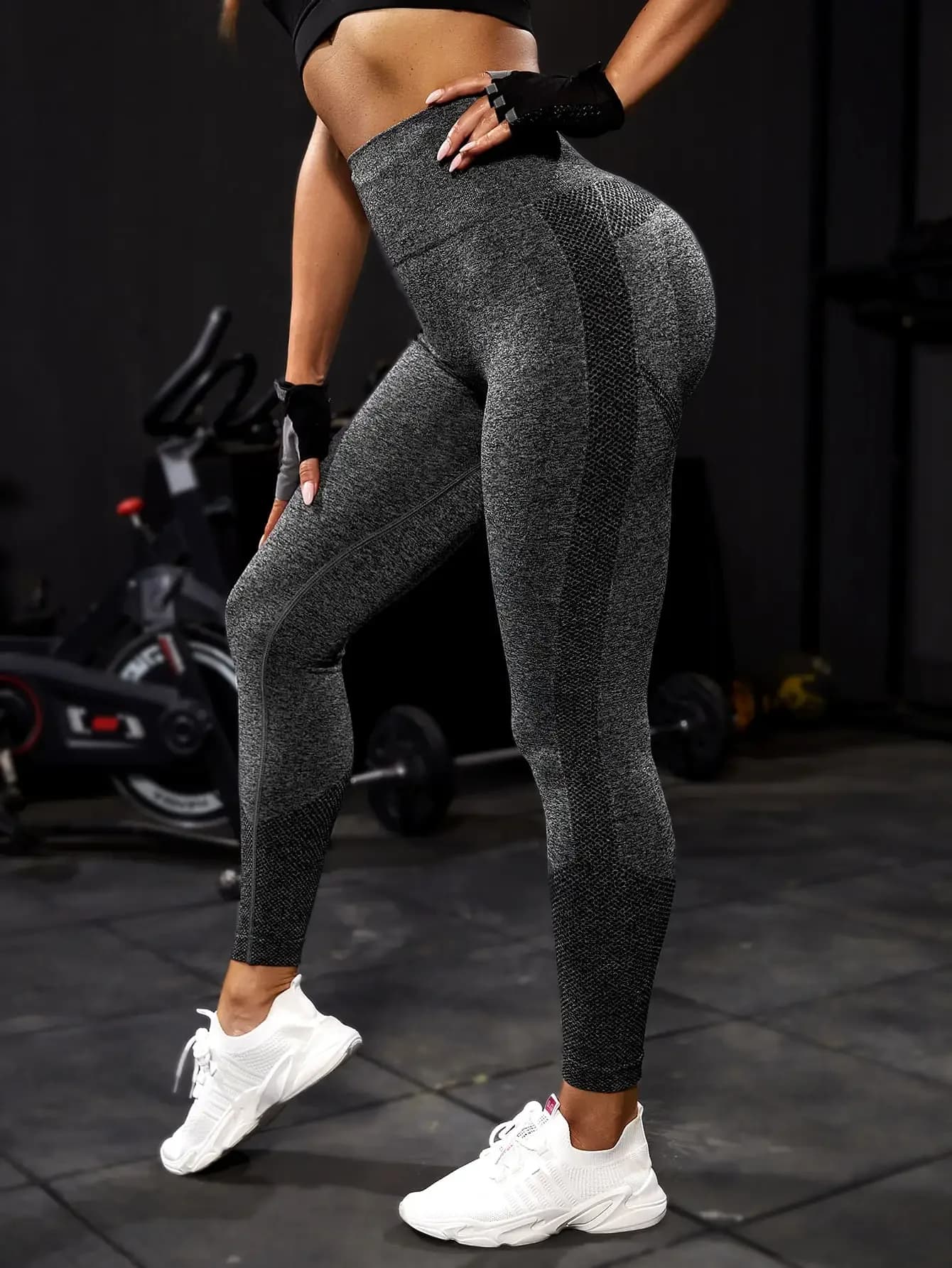 Yoga Sport Donna Fitness Leggings da allenamento senza cuciture Moda Push Up Leggings Palestra Pantaloni da donna 2033