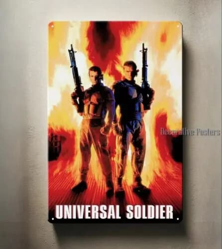 Universal Soldier Jean Claude Van Damme Movie Metal Poster Tin Sign 20x30cm -Aluminum