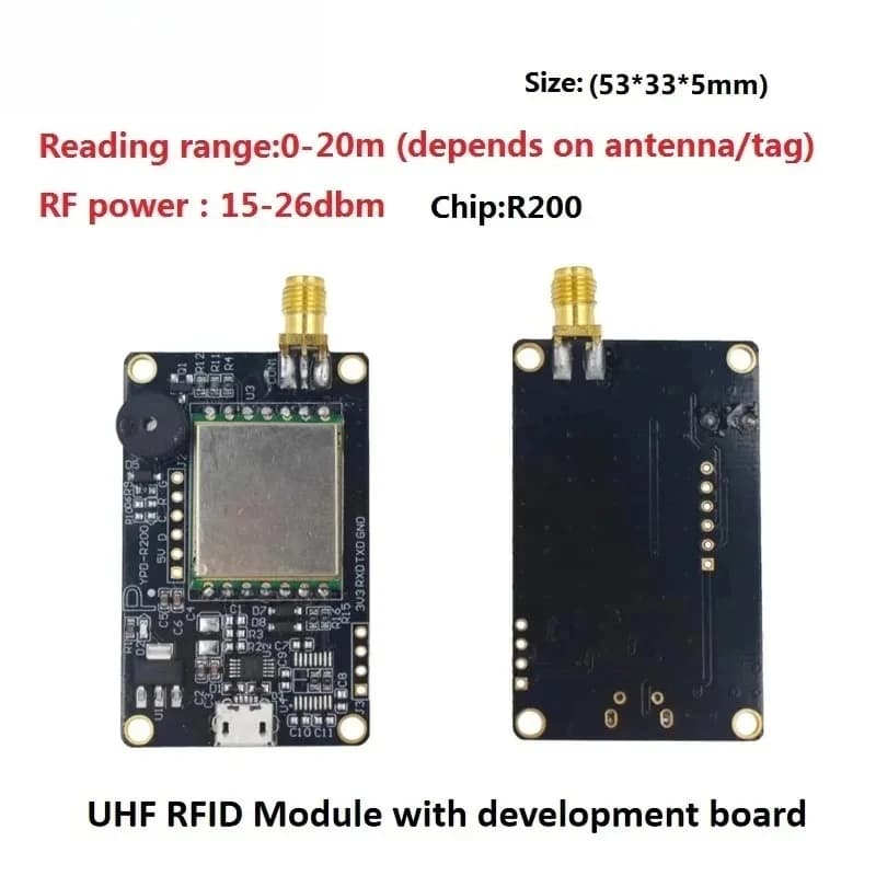 RFID UHF Long Raggio Mini Built-in 0-8M for Raspberry PI 860-960Mhz with One Door for antenna