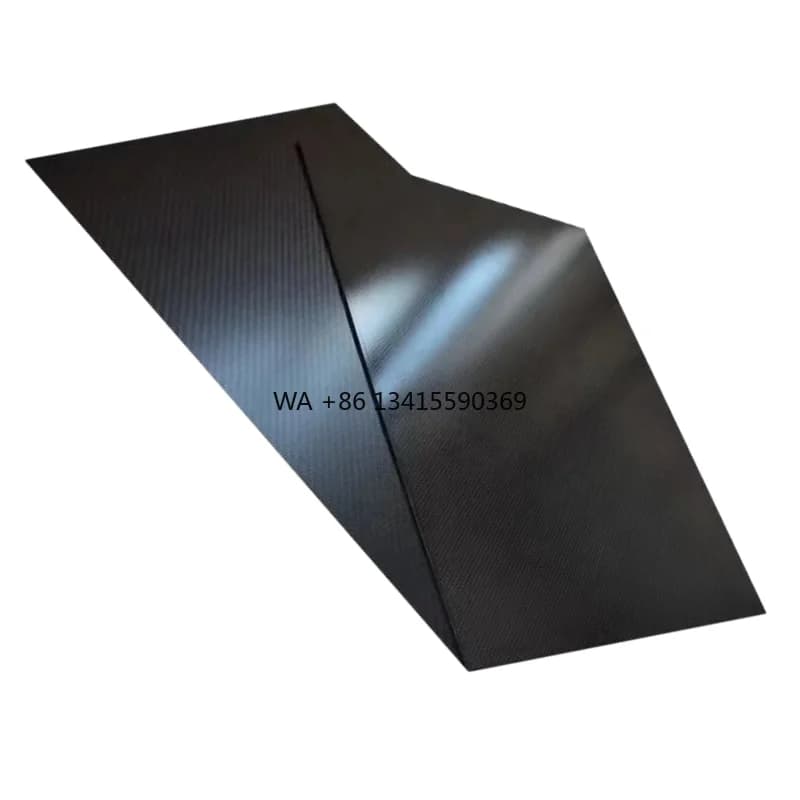 Customized CNC Carbon Fiber Panel Fabric 3K 100% Lightweight matt finish Sports part Lock plate Fabric Sheet