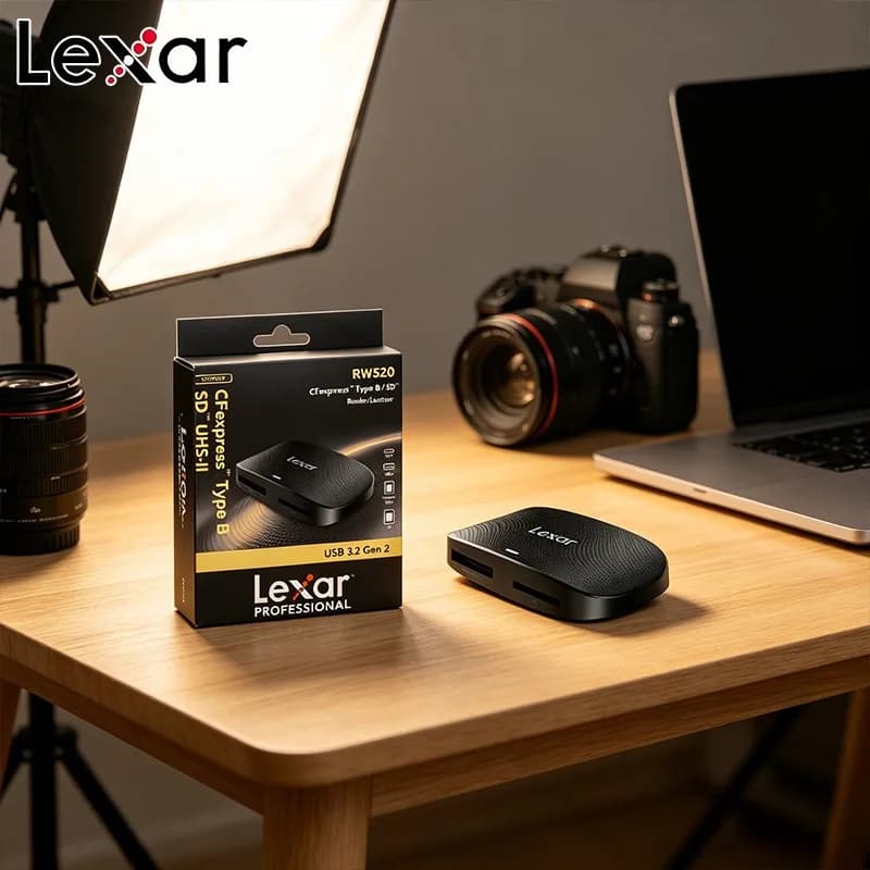 Lexar Professional CFexpress Type B / SD Card Reader USB 3.2 Gen 2 High Speed Memory Card RW520 100% Original