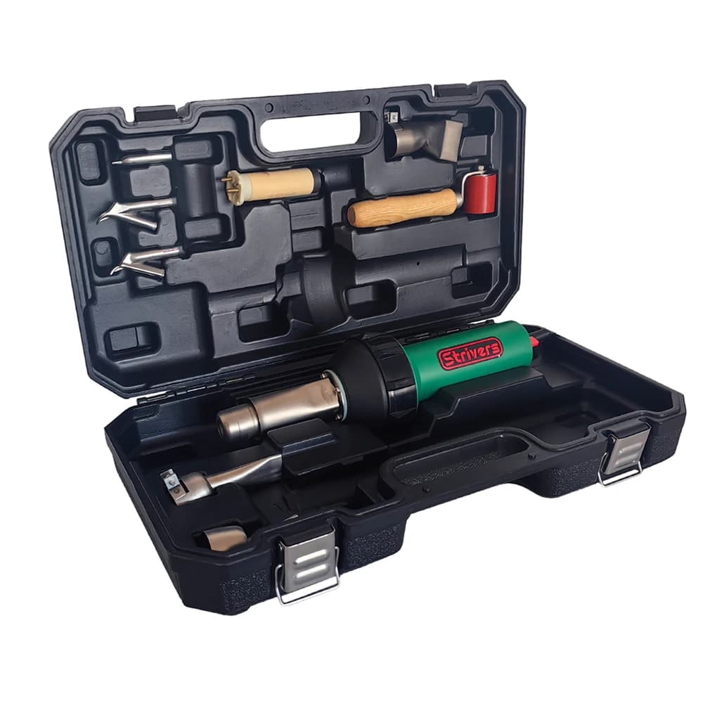Strivers Pistola Termica 1600W per Saldatura Plastica, Utensile per Progetti di Saldatura Termoplastica PVC, PP, TPO, EVA