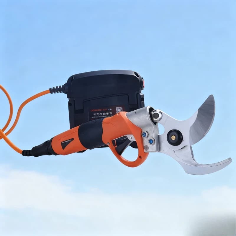 111-45MM Lithium Battery Electric Pruning Shears Trimming Ratchet Anti-Slip Grip Folding