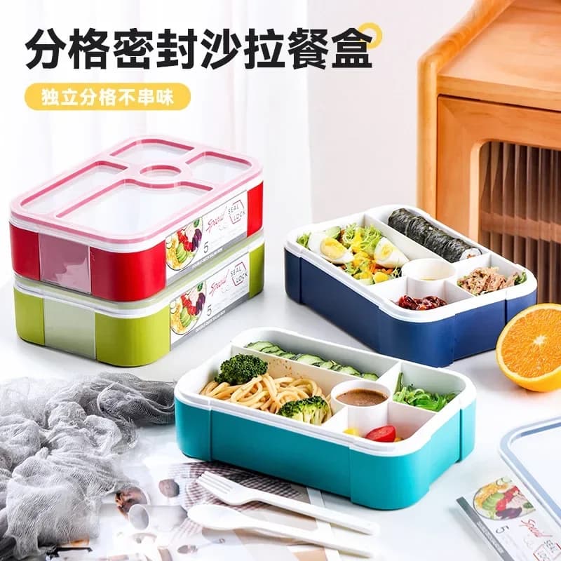 Picnic Insalata Lunch Box Microonde Sicuro Studente Sandwich Sigillato LunchBox Bento Box Fiambrera Infantil Contenitori per la preparazione dei pasti domestici