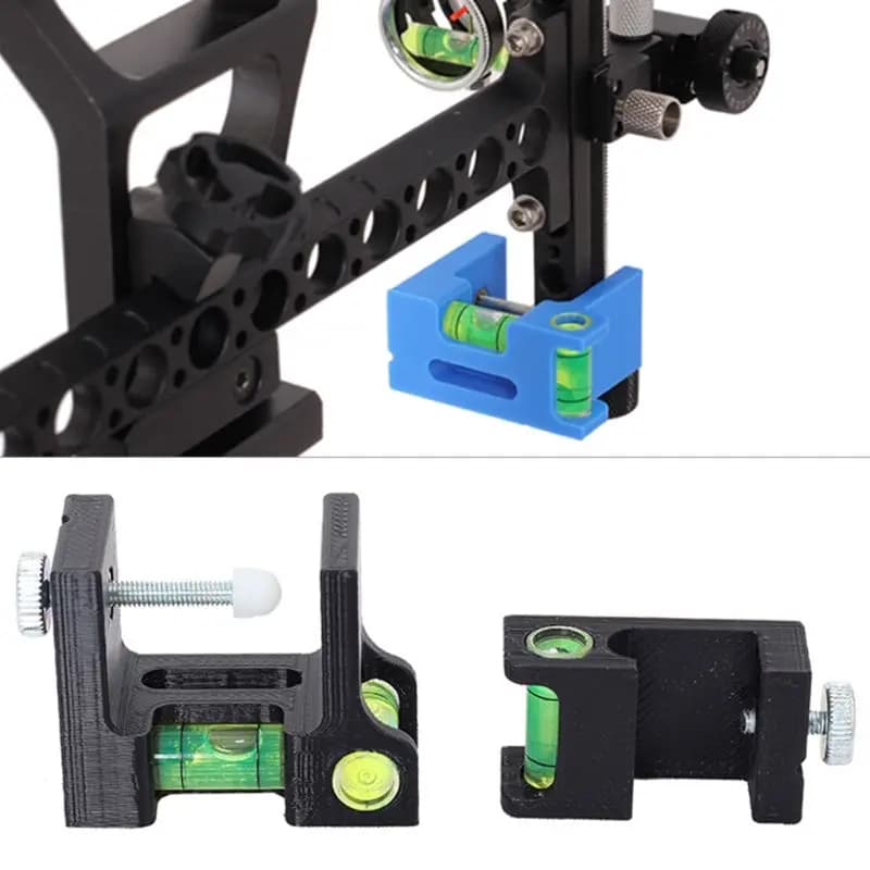 2 Pcs Bow Level Positioner Adjustment Tool Compound Bow Parallel High Accuracy String Tuning Bow Level 24BD