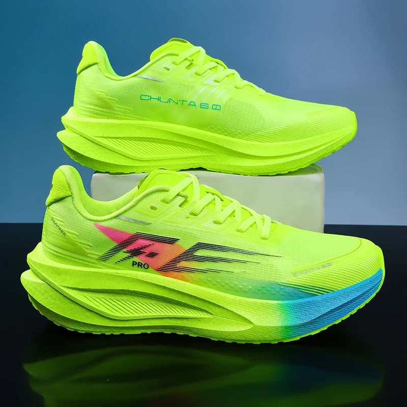 Running Shoes Original Man Carbon Plate Marathon Sports Lightweight Breathable Wear-resistant Athletic CHUNTA Sneakers for Woman
