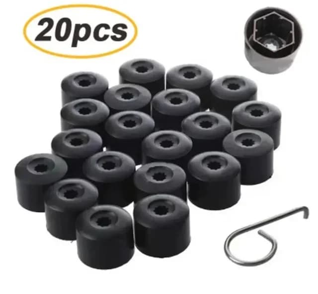 20Pcs Car Wheel Cover Hub Nut Bolt Covers Cap 17mm Auto Tyre Screws Exterior Protection Accessories for Volkswagen VW Golf MK4