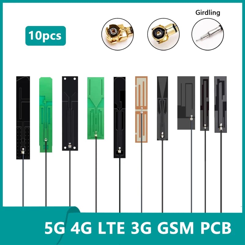 10PCS OEM Full Band 5G 4G LTE 3G GSM 600 ~ 6000Mhz WIFI integrato PCB FPC Antenna Wifi antenna omnidirezionale connettore IPX/U.FL