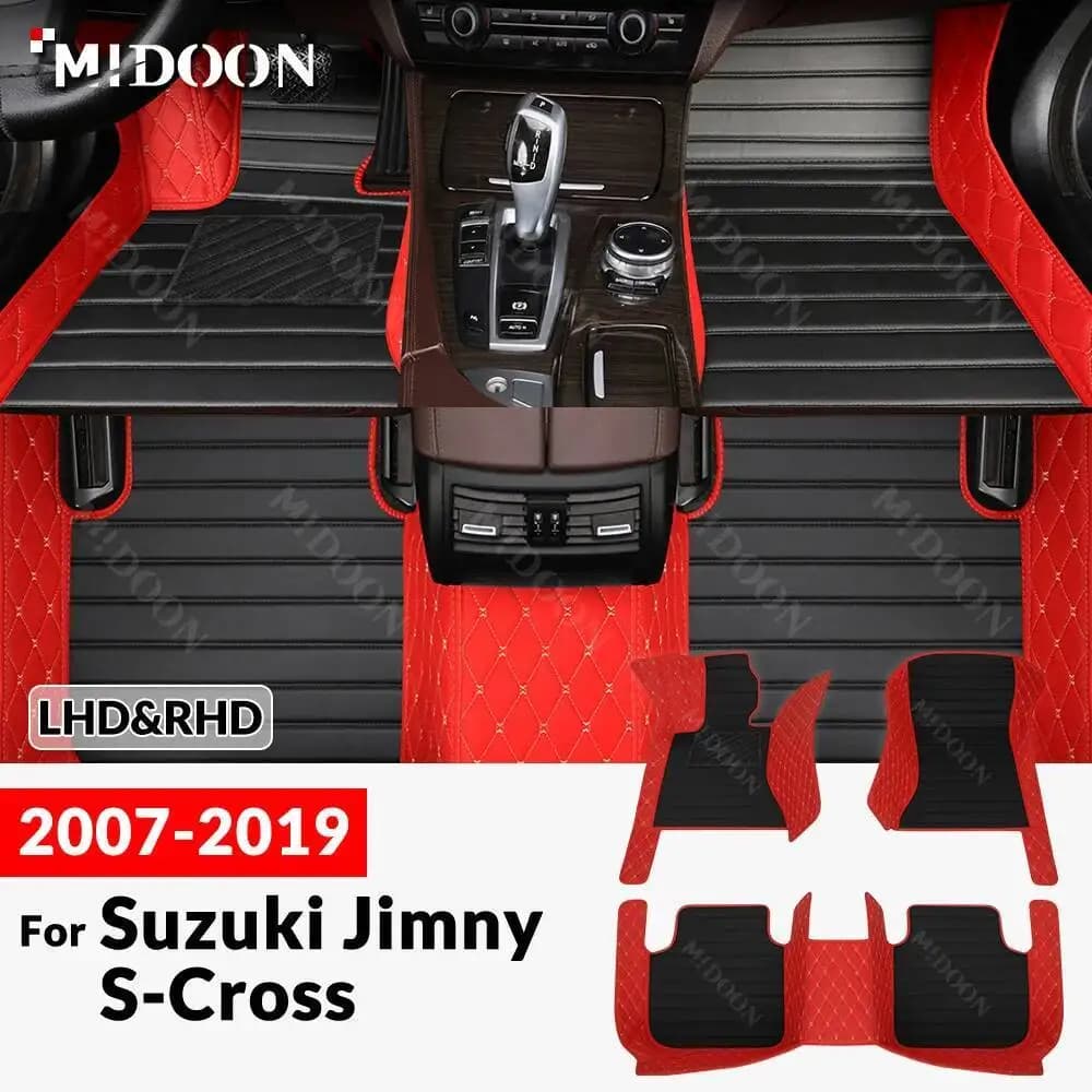 Nuovi stili! Per Suzuki Jimny S-Cross 2007-2019 Personalizzato Tappetino Auto Tappeto Copertura Accessori Interni Protettivi 2018 2017
