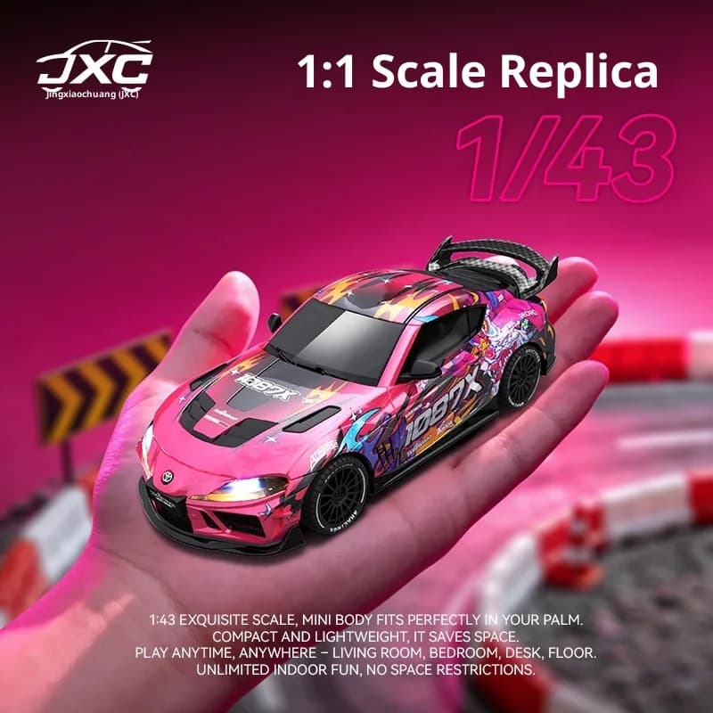 JXC RC Drift Car SP4301 Supra 1 43 Scale Full Proportional 4WD Remote Control Model Car For Racing Track Adult Hobby Enthusiast