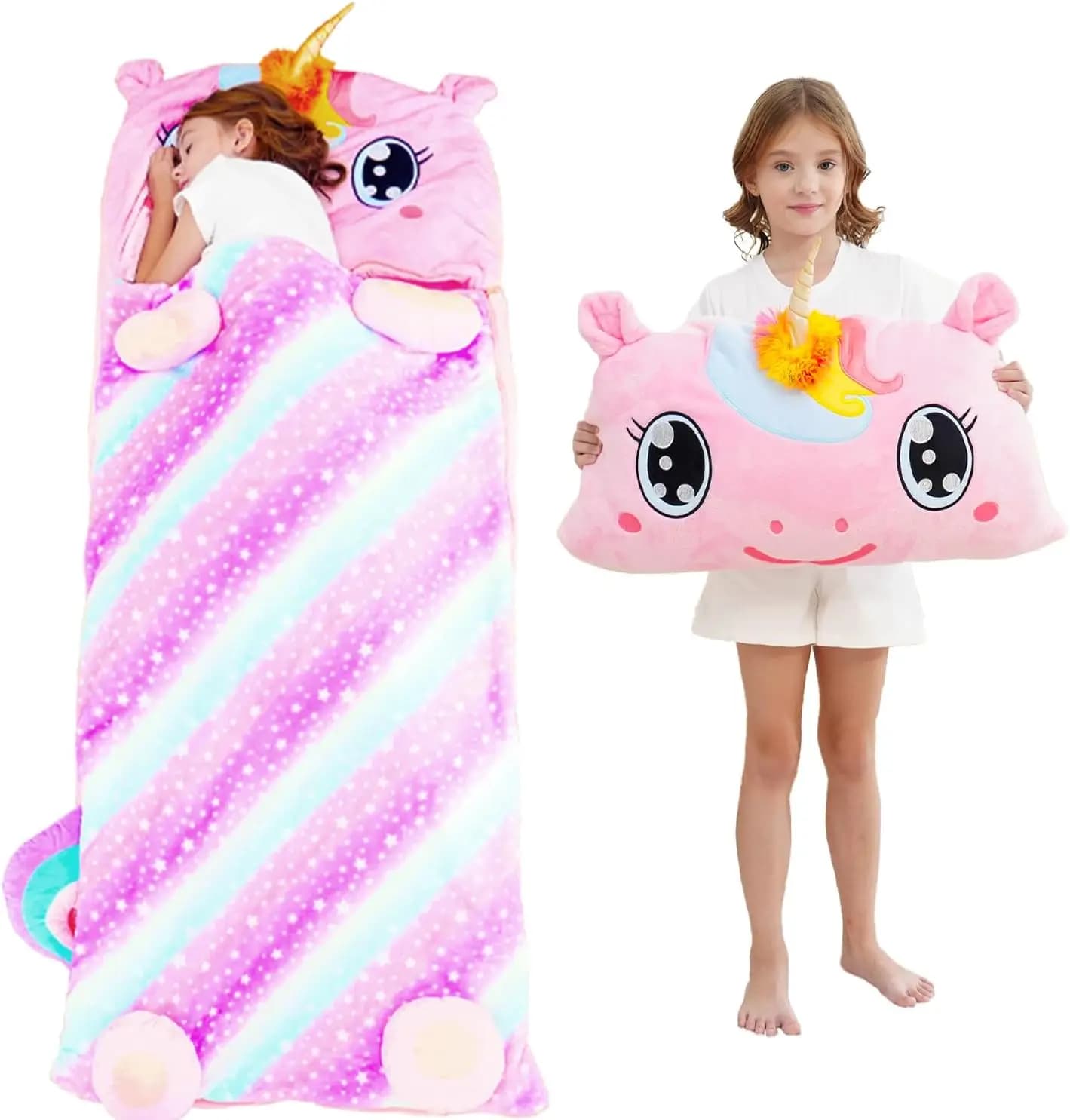 Pelo for Children with Pillow - Soft Mat for Baby and Child Piston, Nido Asylum, Travel, Bed & Breakfast, 3 to 12 Years