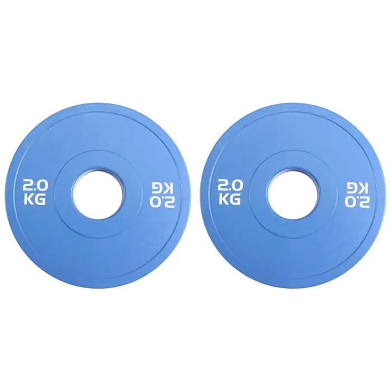 HOTB72A 2X Micro-Type Discs for Gym, Weight Plate for Rubber Manubris, fractionated Weight Discs with Adjustable Opening 50,4 mm 2.0 KG