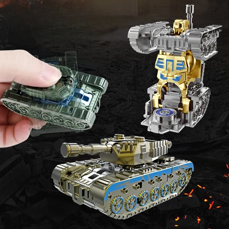 Creativo Mech Fidget Spinner Simulato Serbatoio Deformazione Robot Per Adulti Fidget Giocattoli Spinner A Mano In Plastica Giocattolo Alleviare Lo Stress