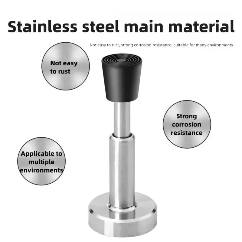 No-Drill Hydraulic Buffer Silent Door Stopper, Anti-Collision Door Holder For Entry Door And Glass Door