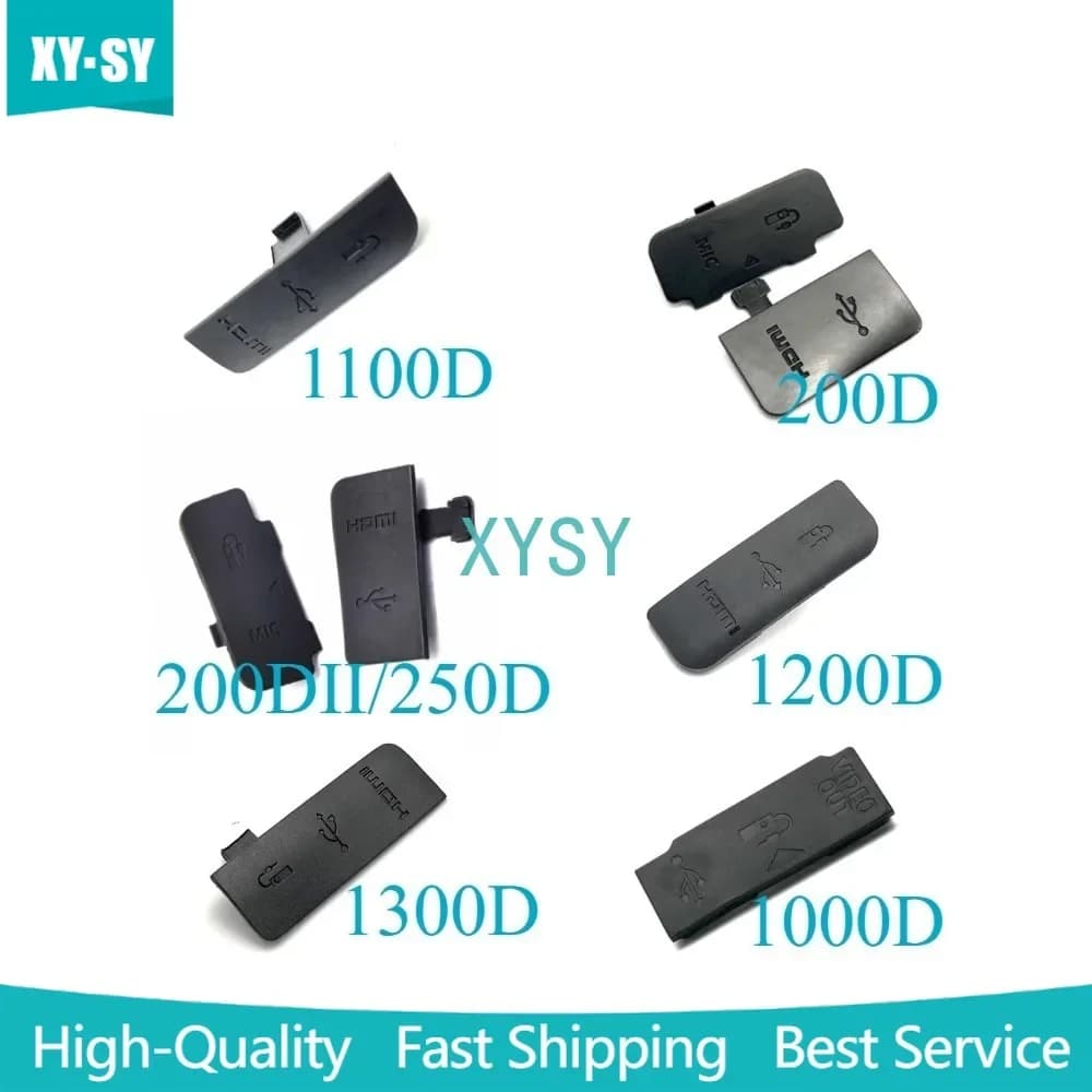 Nuovo per Canon 1100D 200D 200DII/250D 1200D 1300D 1000D USB Coperchio In Gomma Porta HDMI-compatibile MIC Cap Interfaccia Copertura Parte di Riparazione