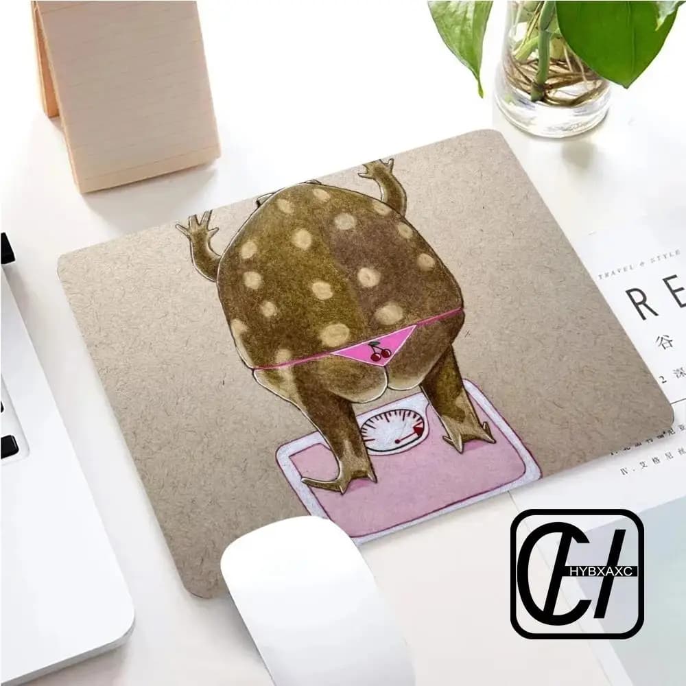 Funny Frog Mouse Pad Mouse Pad For Small Size Gaming Mouse Pad Gamer Company Keyboard Mouse Mat Carpet Computer Desk Mat HYBXXC