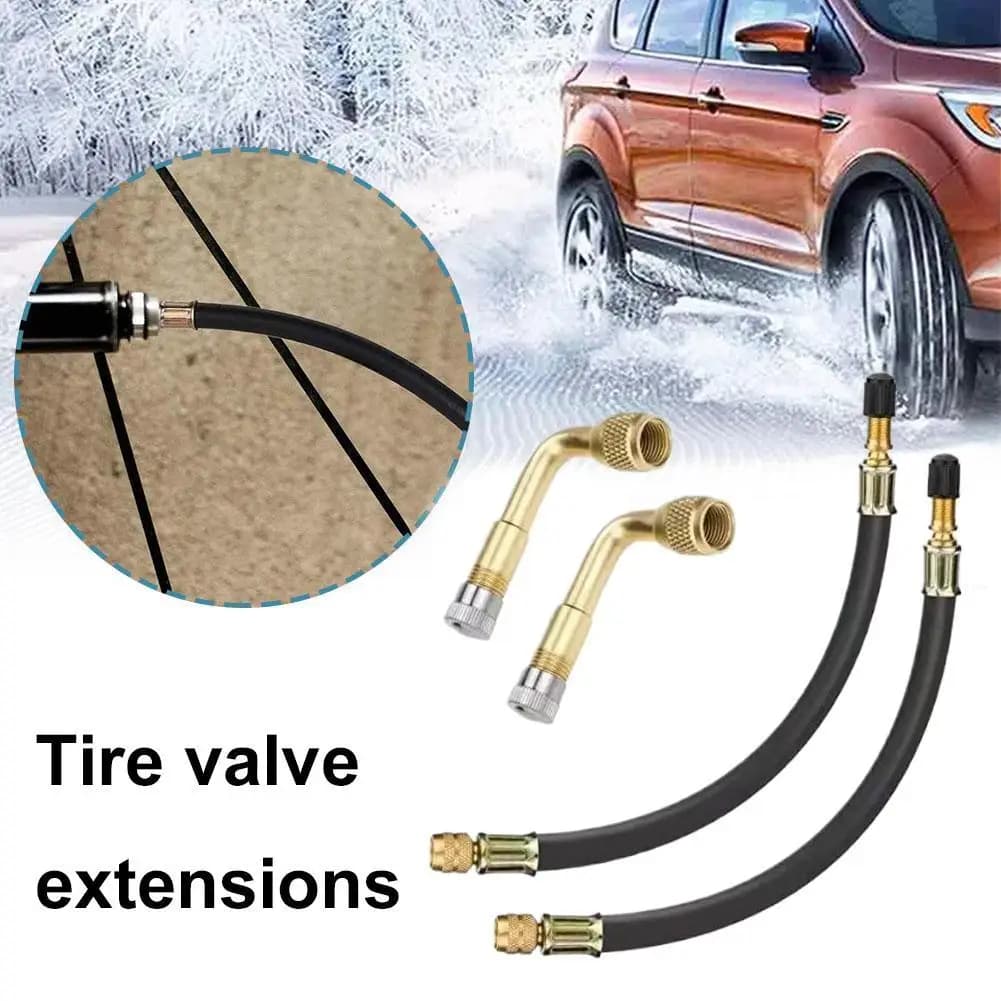 Tubo di prolunga per tubo di gonfiaggio per pneumatici Tubo flessibile per valvola per pneumatici per autobus Prolunga per stelo valvola per pneumatici Adattatore per capezzoli per pneumatici