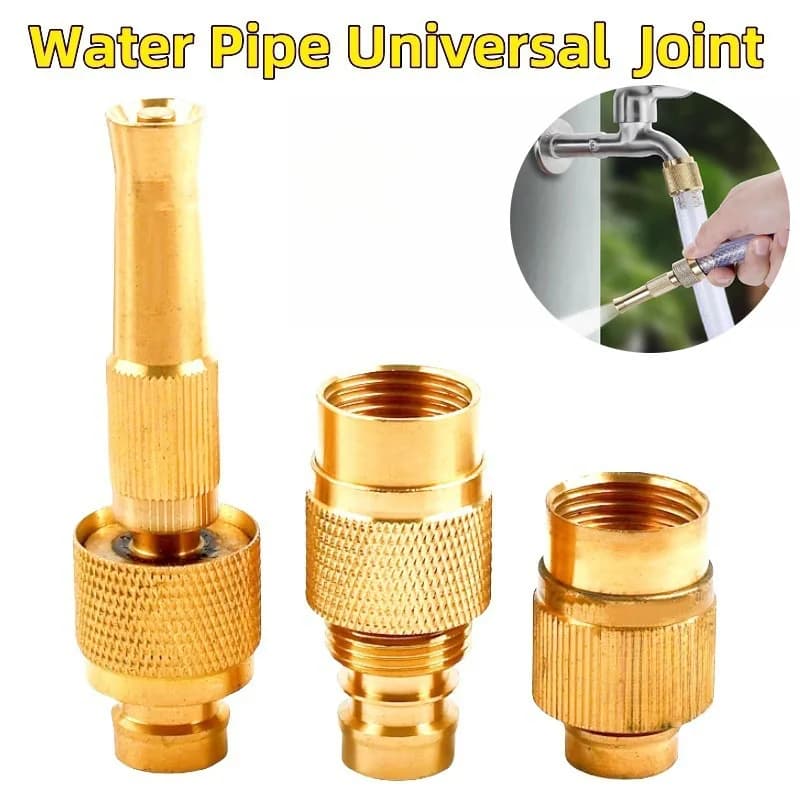Tubo da giardino da 1/2 "Connessione rapida Raccordo per tubo dell'acqua Adattatore per giunto per rubinetto Strumenti di irrigazione Adattatore per lavatrice Giunti in ottone