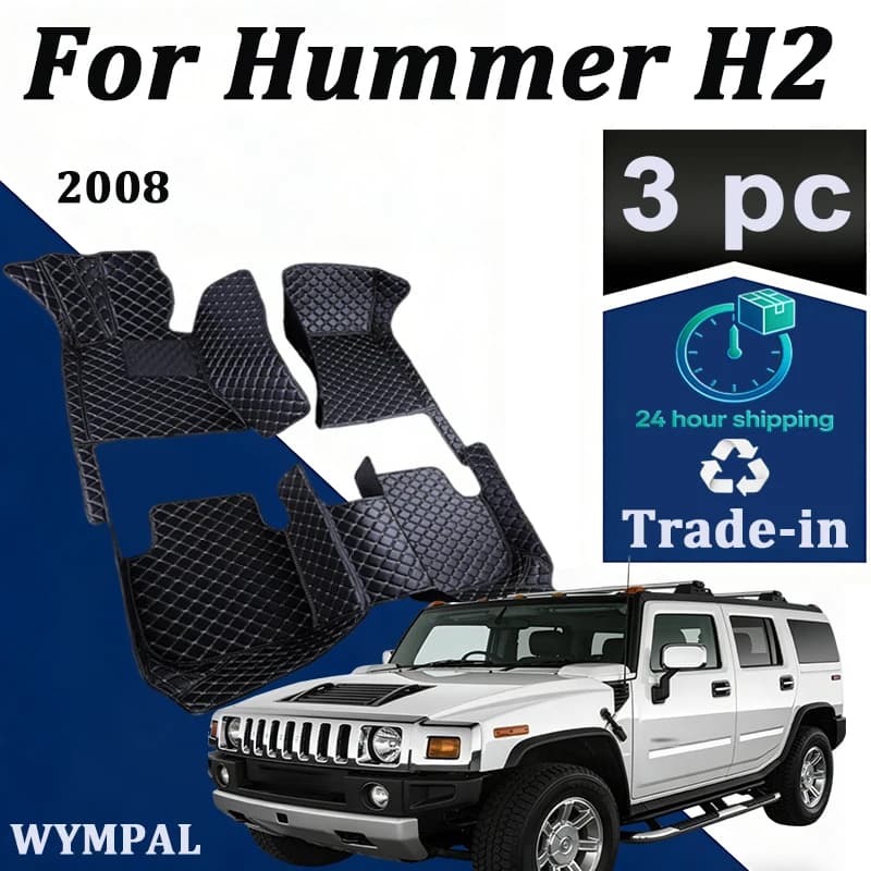 Tappetini per Auto per Hummer H2 2008 cuscinetti per piedi Auto personalizzati copertura per tappeti per automobili accessori interni