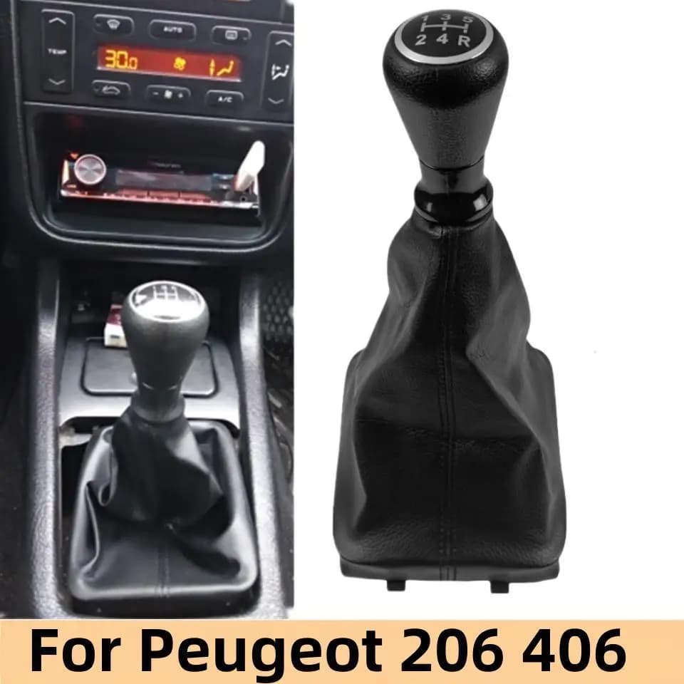 Pomello del cambio per auto per Peugeot 206 406 Boot antipolvere Boot Cover Ghetta Collors 5 velocità Accessori per lo styling automatico