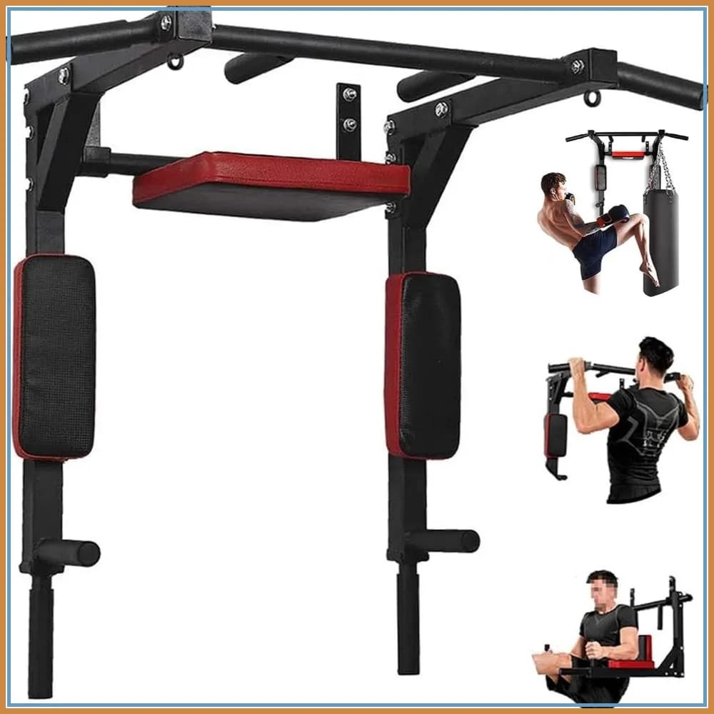 Barra per trazioni a parete in acciaio resistente per allenamento parte superiore del corpo - Ideale per la casa e la palestra