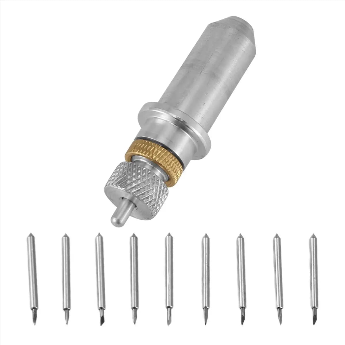 A75K 1 Pezzo Supporto per Lama da Taglio in Acciaio con 9 Lame per Plotter da Intaglio in Vinile da 30/45/60 Gradi 23x2mm