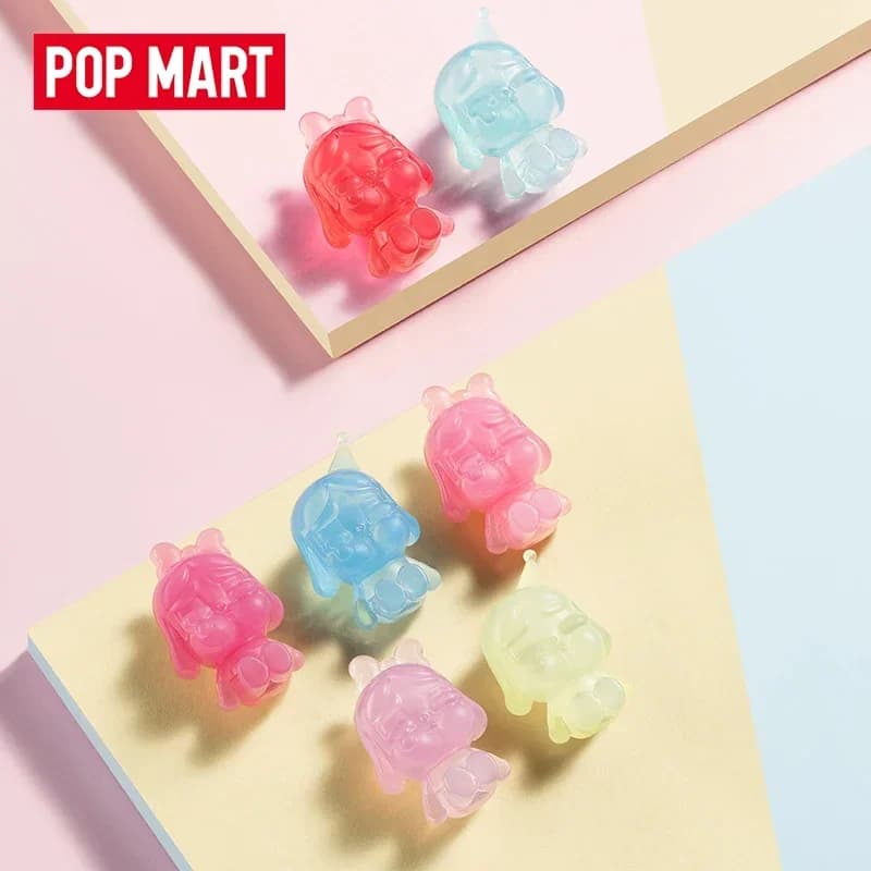 POP MART POP BEAN CRYBABY MINI FIGURE - Set arcobaleno / Set di colori sfumati Serie Blind Box Guess Bag Toys Doll Cute Anime Figure