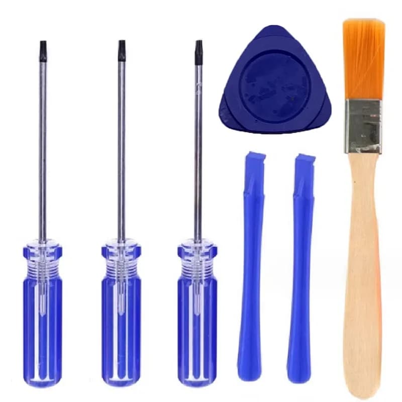 Kit di strumenti di riparazione professionale da 7 pezzi Torx T6 T8 T10 Set di cacciaviti di sicurezza per console di gioco per PS5 PS4 PS3 Xbox One 360