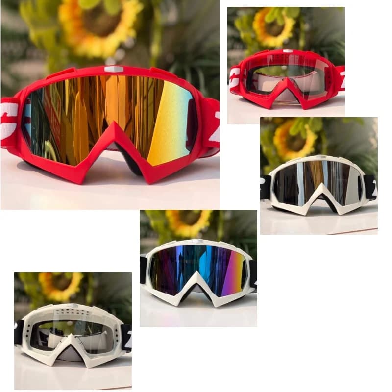 Outdoor Sports Motocross Goggles Windproof Anti Fog UV Shield Multi Color for Dirt Bike ATV Ski Cycling Off Road
