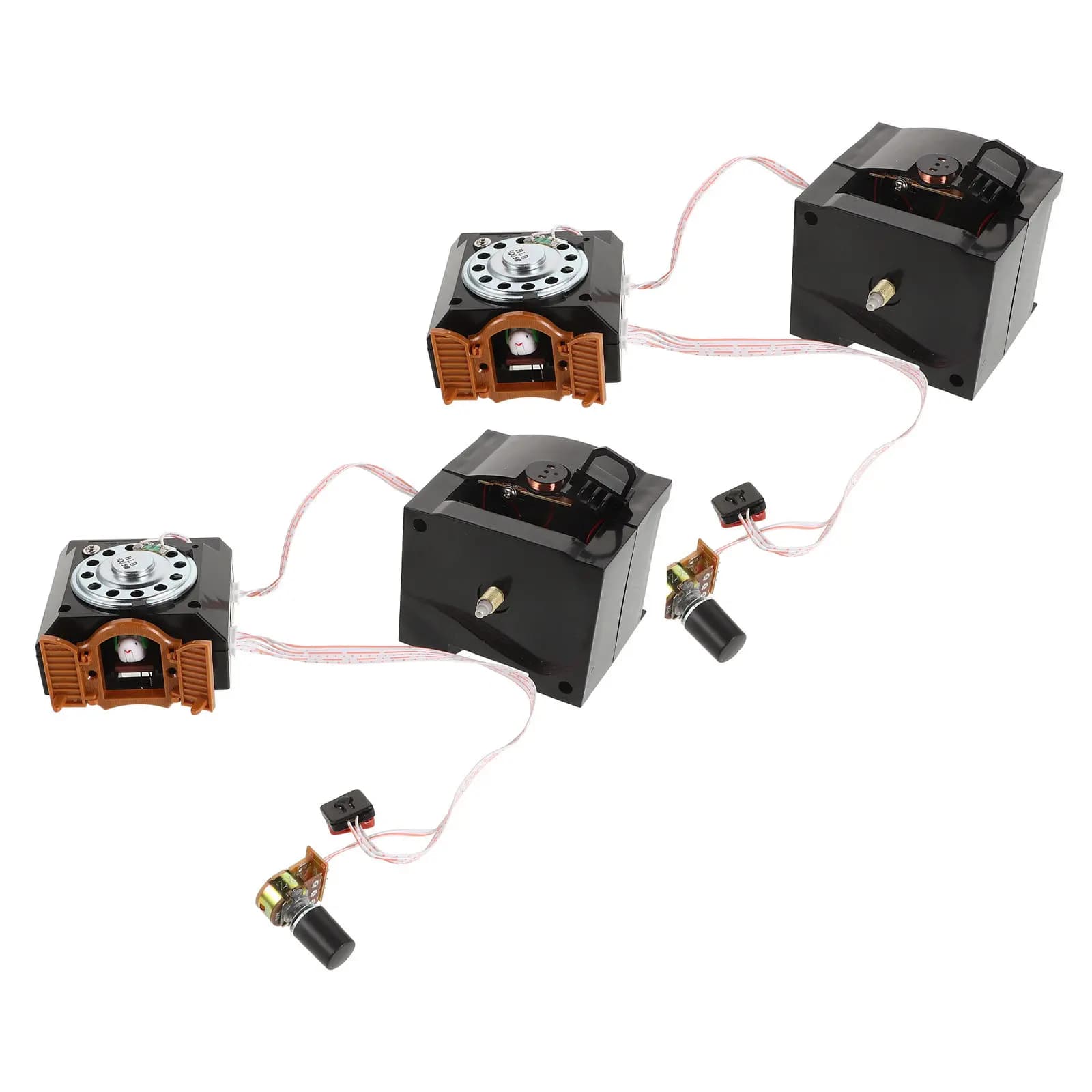 2Pcs Cuckoo Clock Movement Kit Vintage Wall Clock Mechanism Replacement Retro DIY Repair Silent Smooth Operation No Hook Hanging
