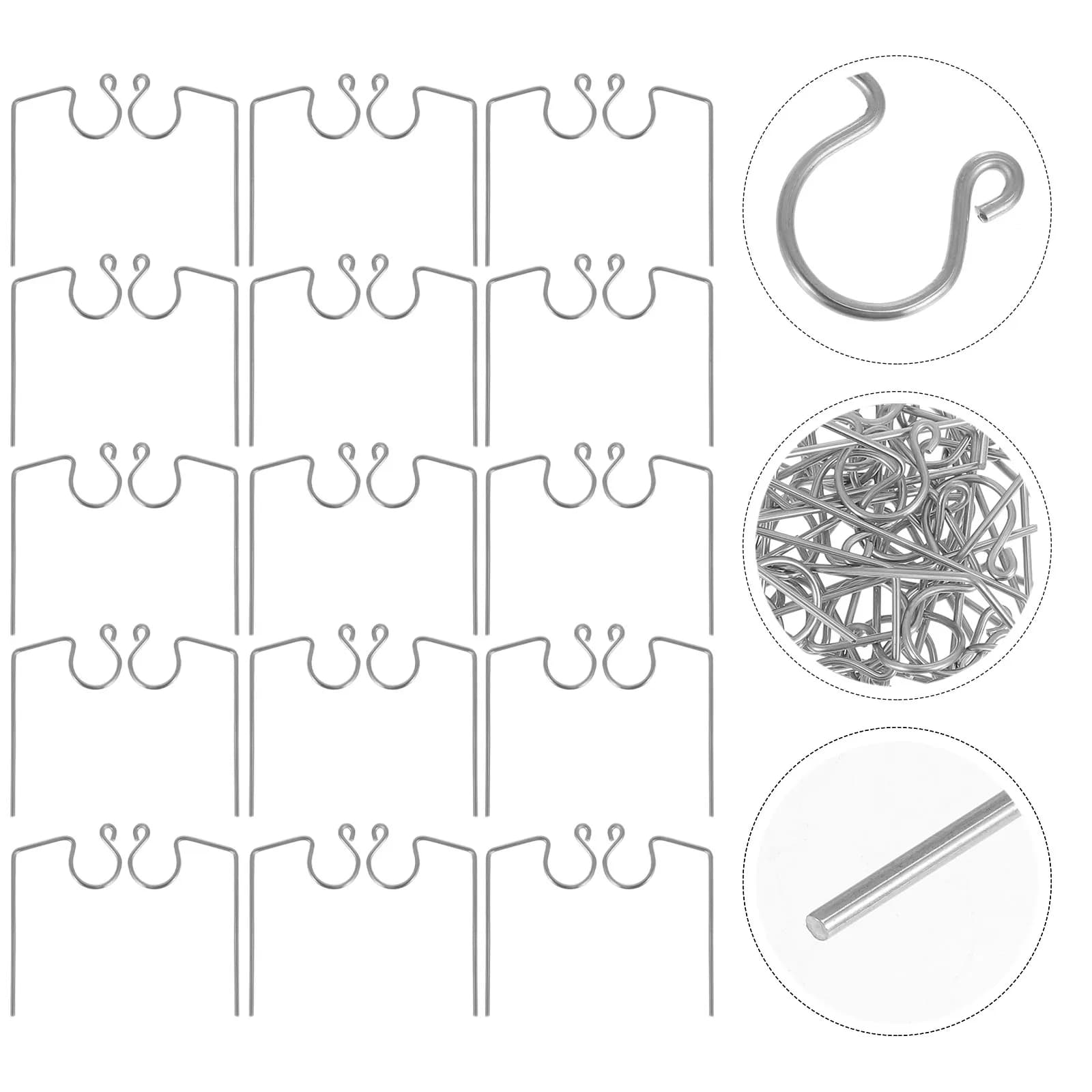 50 Pezzi Ganci Multifunzione per Luci Natalizie, Luci a LED a Cascata, Clip Riutilizzabili per Appendere Luci Festive