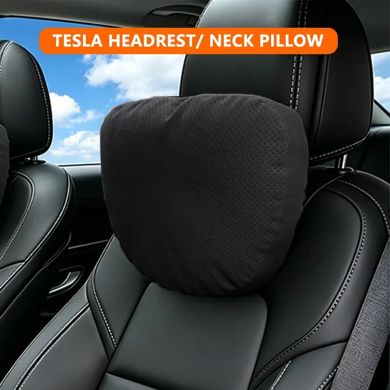Cuscino poggiatesta e lombare per Tesla Model 3, Model Y, Model X - Accessori interni standard 2026 Highland Juniper per una guida confortevole