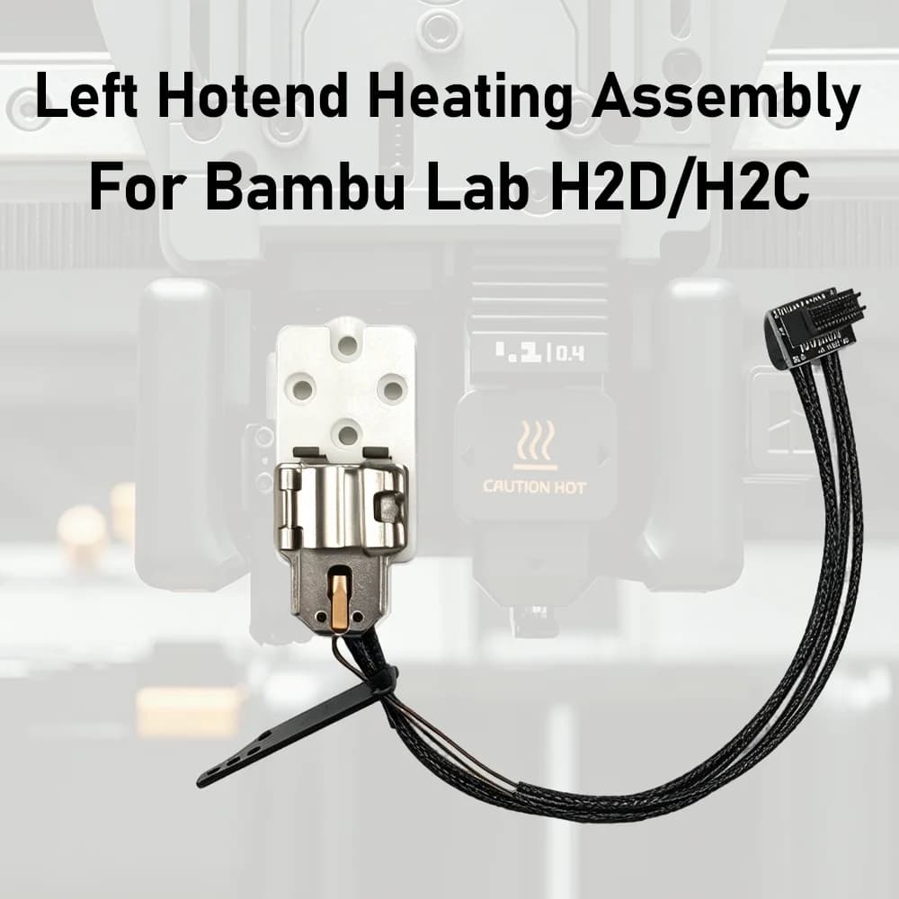 3D Printer Left Hotend Heating Assembly Complete Wiring Harness Heating Component Replacement Accessory For Bambu Lab H2D H2C