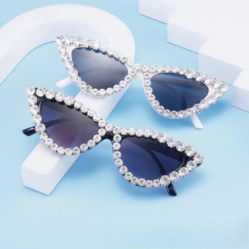 Occhiali da sole firmati Occhiali da sole vintage con strass Occhiali Occhiali da sole alla moda per accessori moda donna Vaion