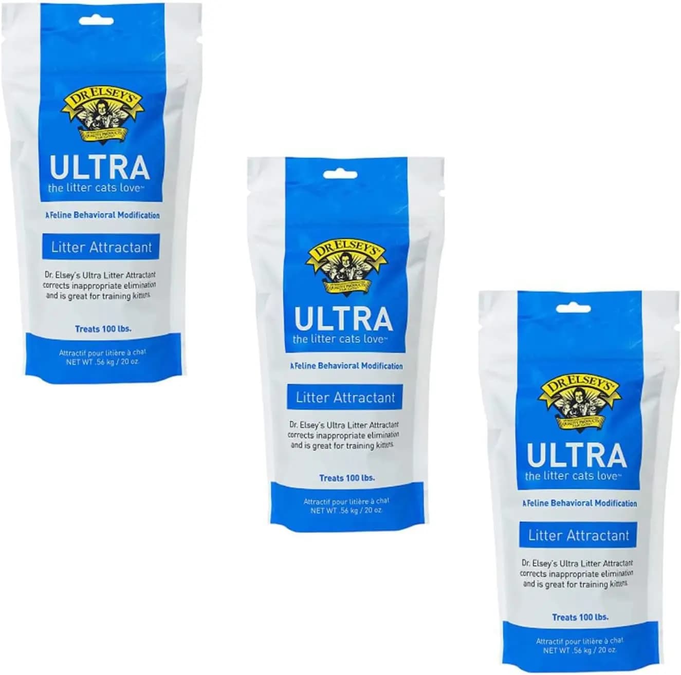 Cat Litter Attractant 3 Pack - 20 oz Each - Helps Train Kittens & Senior Cats to Use Litter Box