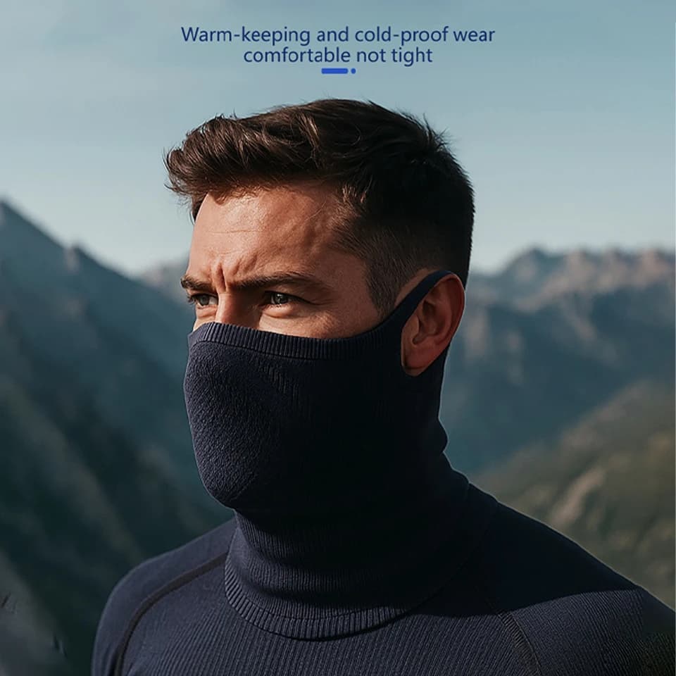 1 Pezzo Bandana Sportiva Autunno Inverno Traspirante, Maschera Riutilizzabile per Ciclismo, Escursionismo, Campeggio, Corsa, Scaldacollo