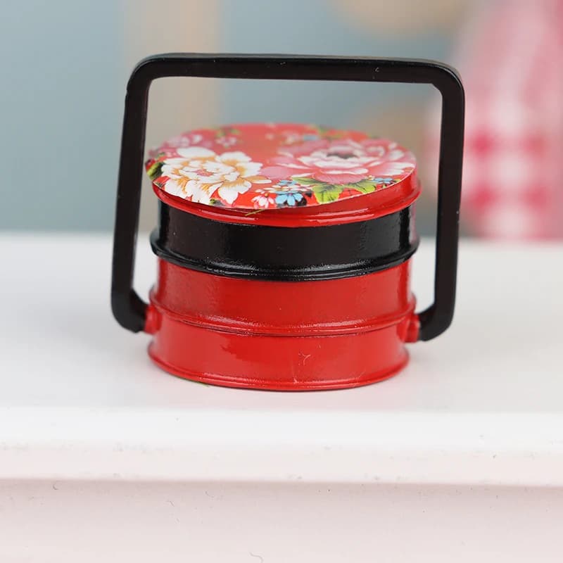 1:12 Scatola da pranzo in miniatura per casa delle bambole Simulazione Scatola di immagazzinaggio in plastica Mini scatola per conservazione fresca Cibo Giocattolo Modello Stoviglie da cucina Decor