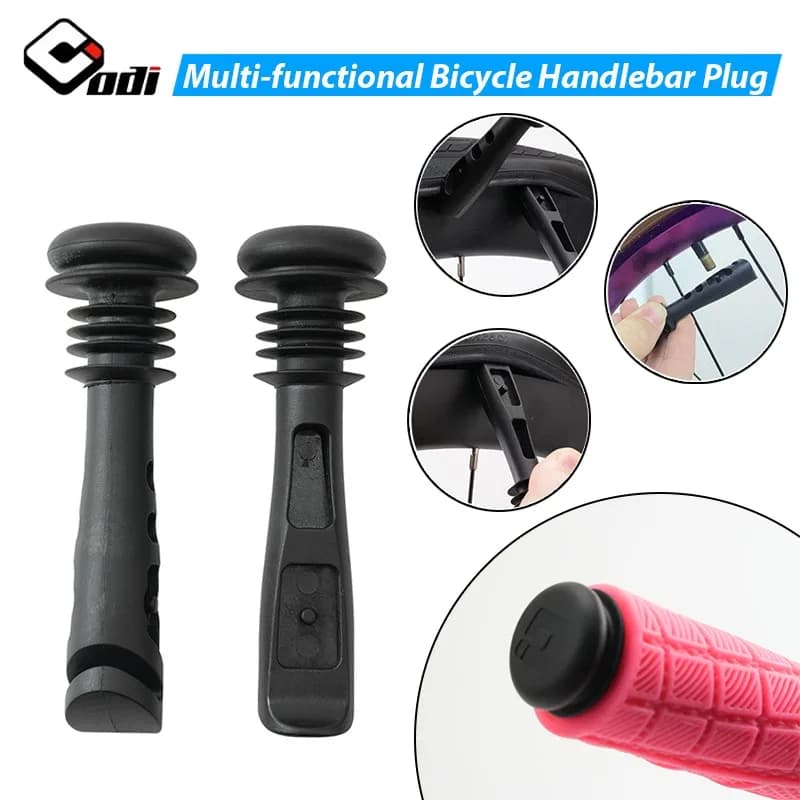 Tappo Manubrio Bici Multifunzione ODI, Attrezzo Riparazione Ruote Bici, Strumento Rimozione Pneumatici Bici, Leva Ultraleggera per Pneumatici Bici