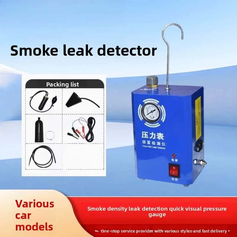 Rilevatore di perdite di fumo per autoveicoli – Tester per tubi di aspirazione e scarico del motore per la diagnosi di perdite nel sistema di vuoto dell'auto