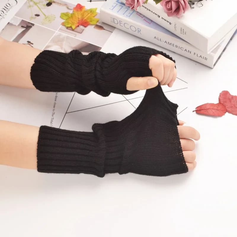 Maniche a braccio medio-lunghe con aghi piatti Versione coreana lavorata a maglia da donna calda Ins High Street Mantieni caldo