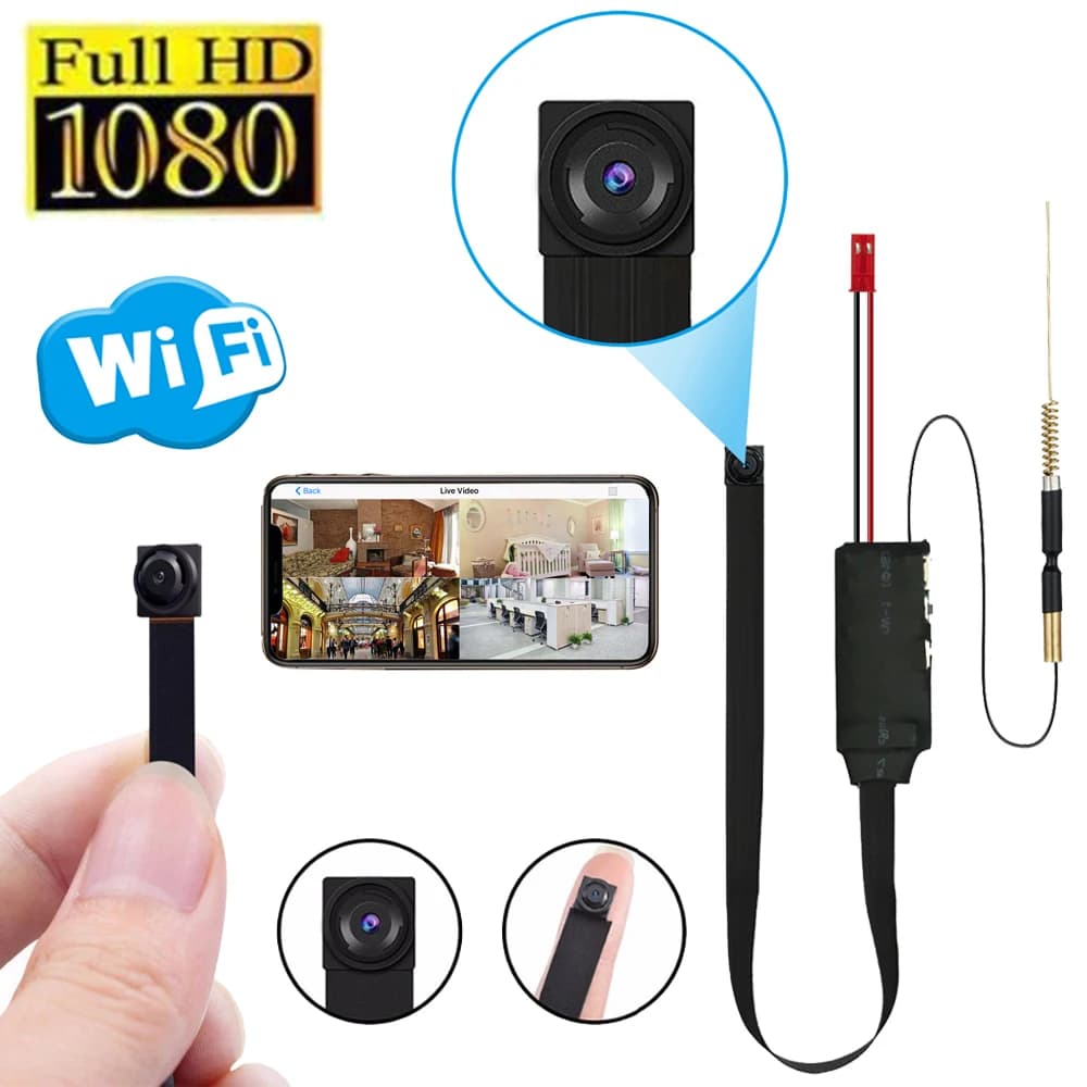 Mini WiFi HD 1080P do-it-y Micro security camera in real time P2P Wireless Webcam Support for Logging in Loop Remote View