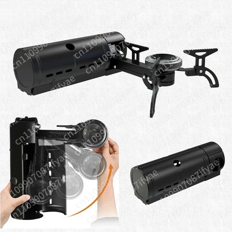 Gas Stove Foldable for Exterior, Mini Box for Picnic and Camping