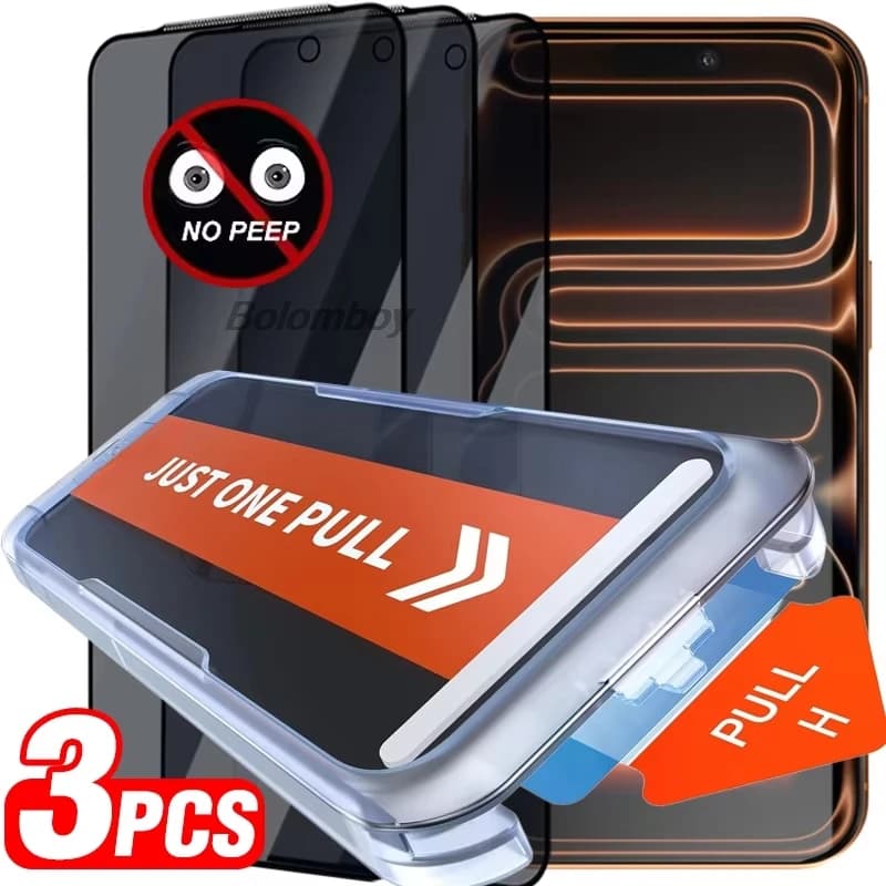 1-3PCS Facile da Installare Anti Spy Vetro Temperato Per Xiaomi Redmi 15C 14C 13C 12C 10C Nota 14 13 Pro 12 11 10 9 8 7 A3 12S 11S 9S 10S