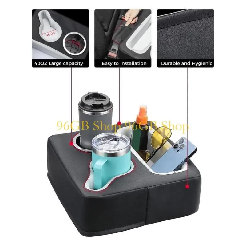 96GB Backseat Organzier Cup Holder Couch Tray Backseat Storage