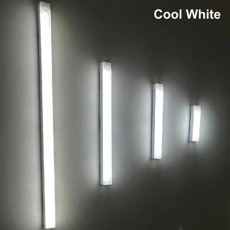 Sensore di movimento Luce notturna a LED Lampada da comodino ricaricabile USB Lampada da tubo portatile wireless per armadio da cucina Scala